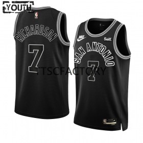 Camiseta Niños NBA San Antonio Spurs Josh Richardson 7 Nike 2022-23 Classic Edition Negro Swingman